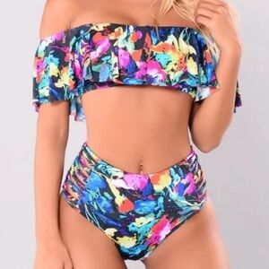 Fashion Nova Caico Islands Floral Bikini